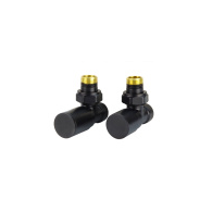 Zestaw zaworów regulacyjnych TULLY kątowy czarny