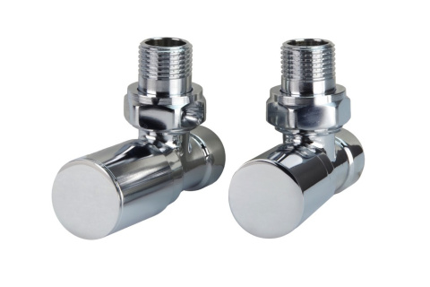 Set of regulating valves TULLY angle chrome
