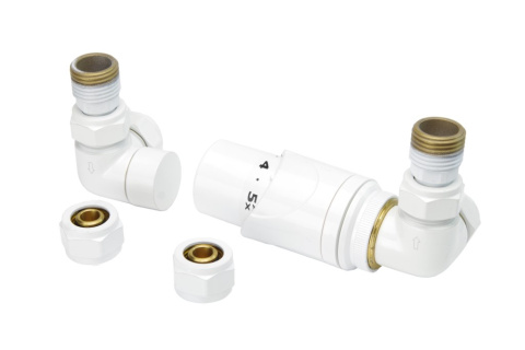 TULLY triaxial thermostatic valves set, white