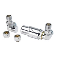 TULLY triaxial chrome thermostatic valve set