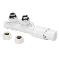 TULLY thermostatic valve set, white