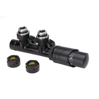 TULLY thermostatic valve set, black