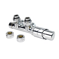 Set of thermostatic valves TULLY combined chrome