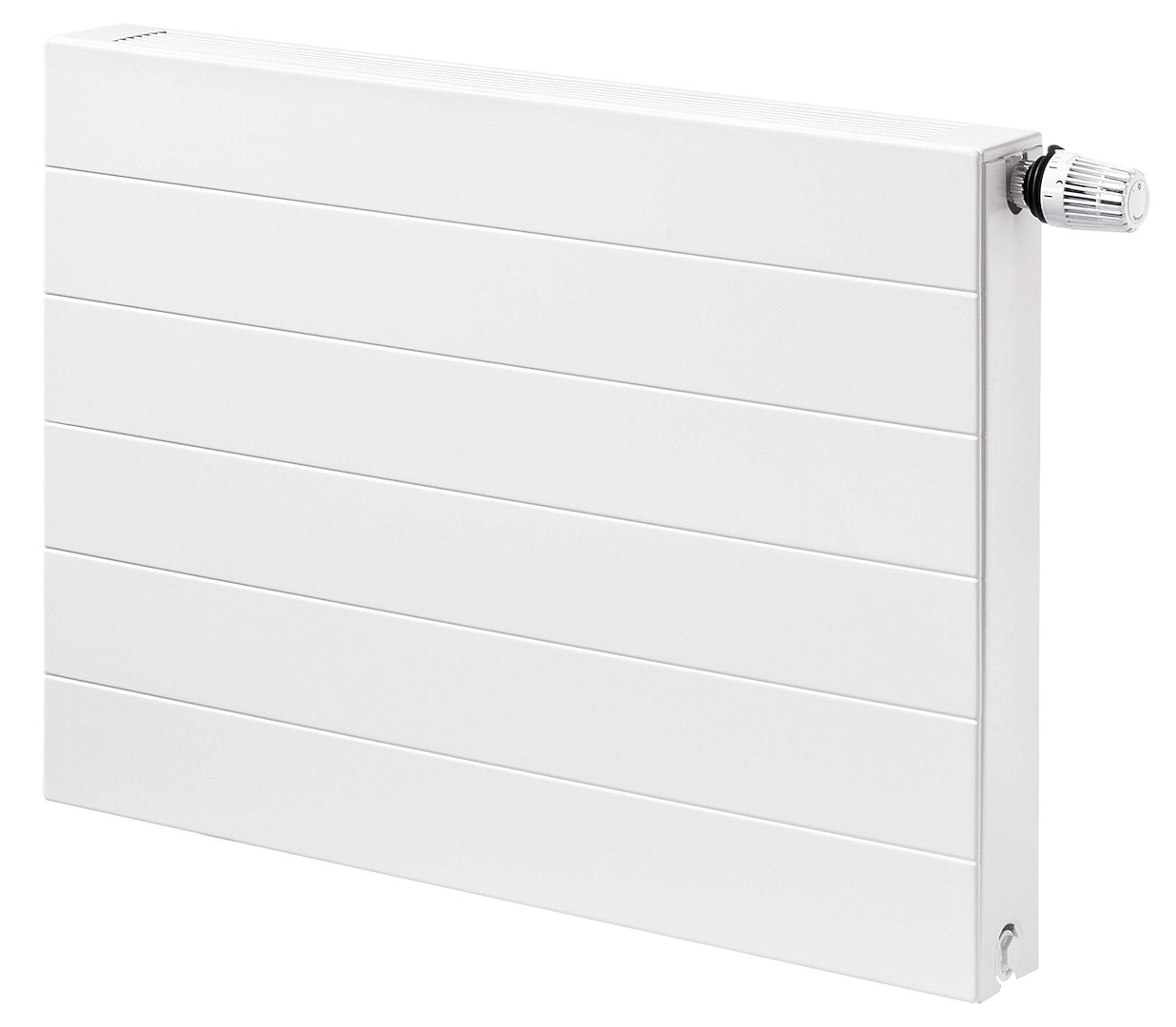 Plain Art PS 1100x400 mm, typ22, 1268 W, white RAL 9016 gloss, right