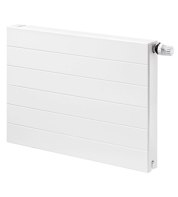 Plain Art PS 900x900 mm, typ33, 2720 W, white RAL 9016 gloss, left