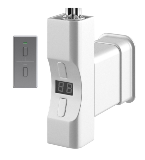 Grzałka GH Grzałka 300W BIAŁA RAL9016 połysk, Nakładka D, z pilotem