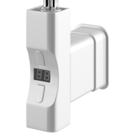 Grzałka GH 300W biały RAL 9016 połysk nakładka 30x30 z pilotem