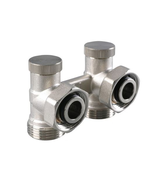 Zawory Premium VarioTerm Podgrzejnikowy KĄTOWY nikiel