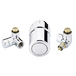 Zawory termostatyczne X-Tra Collection Danfoss prawy chrom