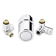 Zawory termostatyczne X-Tra Collection Danfoss lewy chrom