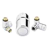 Zawory termostatyczne X-Tra Collection Danfoss lewy chrom