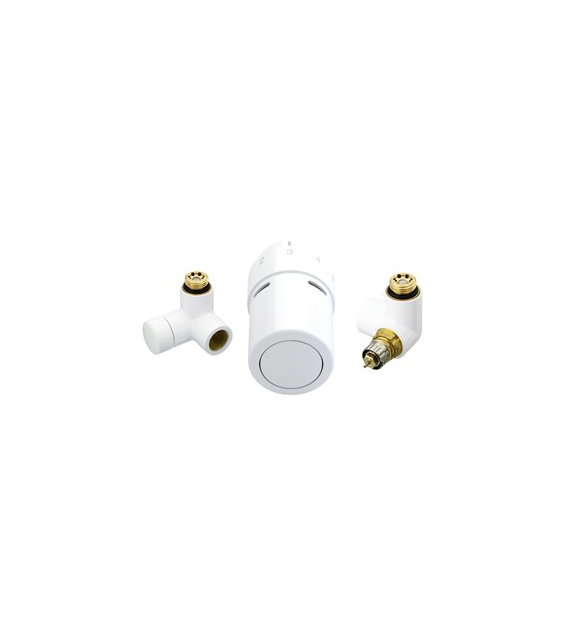 Zawory termostatyczne X-Tra Collection Danfoss prawy biały