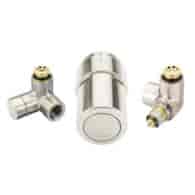 Zawory termostatyczne X-Tra Collection Danfoss prawy INOX