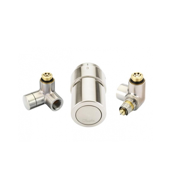 Zawory termostatyczne X-Tra Collection Danfoss prawy INOX