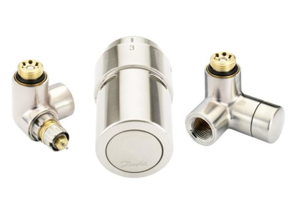 Zawory termostatyczne X-Tra Collection Danfoss lewy INOX