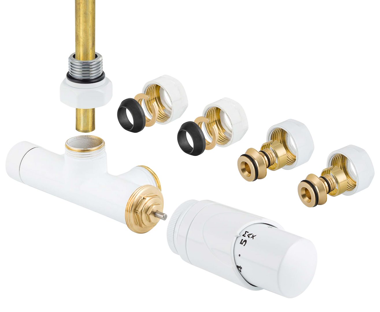 TULLY T-connection block angle set, white
