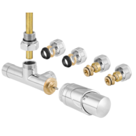 TULLY zawór termostatyczny jednorurowy, chrom